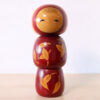 Sadao Kishi Red Vintage Kokeshi Doll