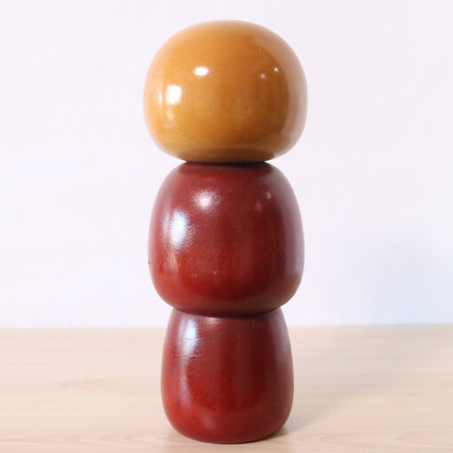 Sadao Kishi Red Vintage Kokeshi Doll Back