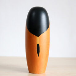 Sato Suigai Orange Vintage Kokeshi Doll Back