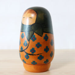 Miyashita Hajime Vintage Winter Kokeshi Doll Left