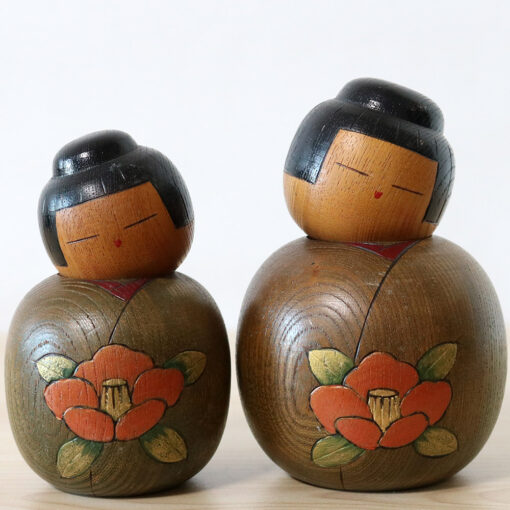 Sato Suigai Pair Kokeshi Dolls