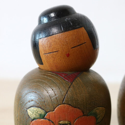 Sato Suigai Pair Kokeshi Dolls Face (Small)