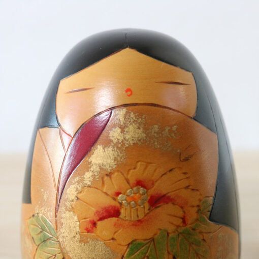 Ishimura Vintage Creative Kokeshi Doll Himetsubaki Face