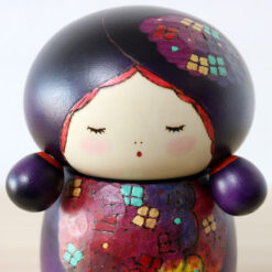 Sekiguchi Sansaku Vintage Kokeshi Doll Ajisai Face