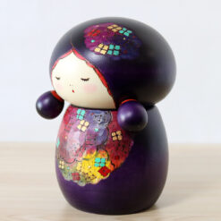 Sekiguchi Sansaku Vintage Kokeshi Doll Ajisai Left