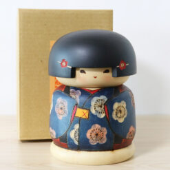 Sekiguchi Sansaku Vintage Kokeshi Doll Flower Pin