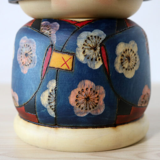 Sekiguchi Sansaku Vintage Kokeshi Doll Flower Pin Body