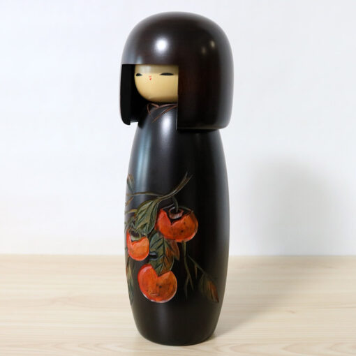 Usaburo Vintage Creative Kokeshi Doll Persimmon Left