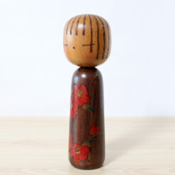 Vintage Kokeshi Doll By Tsujita Ryozo Camellia Left