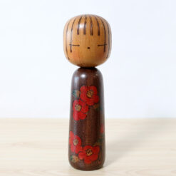 Vintage Kokeshi Doll By Tsujita Ryozo Camellia