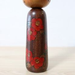 Vintage Kokeshi Doll By Tsujita Ryozo Camellia Body