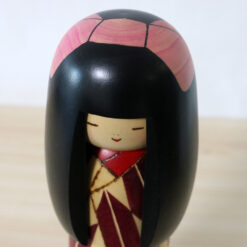 Sekiguchi Sansaku Kokeshi Doll Yabane Ribbon
