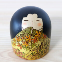 Fumio Tomidokoro Kokeshi Doll Autumn Garden Face