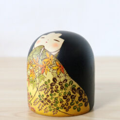 Fumio Tomidokoro Kokeshi Doll Autumn Garden Left