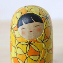 Fumio Tomidokoro Kokeshi Doll Waiting For Spring Face