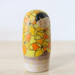 Fumio Tomidokoro Kokeshi Doll Waiting For Spring Right