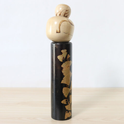 Ginkgo Biloba Leaf Vinatge Kokeshi Doll Right