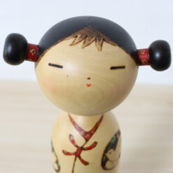 Kato Tatsuo Kokeshi Doll Heiwa Peace Face