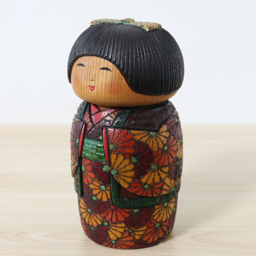 Sekiguchi Toshio Kokeshi Doll Signs Of Autumn Left