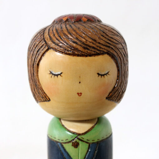 Shirahama Kumiko Kokeshi Doll Harenohi Face