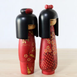 Two Vintage Kokeshi Dolls By Kazuo Takamizawa Right