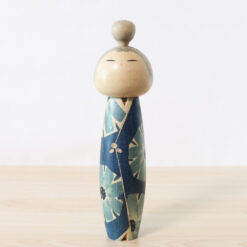 Vintage Kokeshi Doll By Issetsu Kuribayashi Chrysanthemum