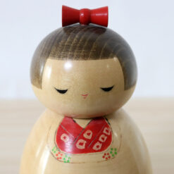 Vintage Kokeshi Doll By Sadao Kishi Izanai Face