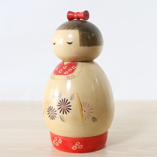 Vintage Kokeshi Doll By Sadao Kishi Izanai Left