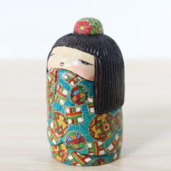 Creative Kokeshi Doll By Ichiko Yahagi Temari Left