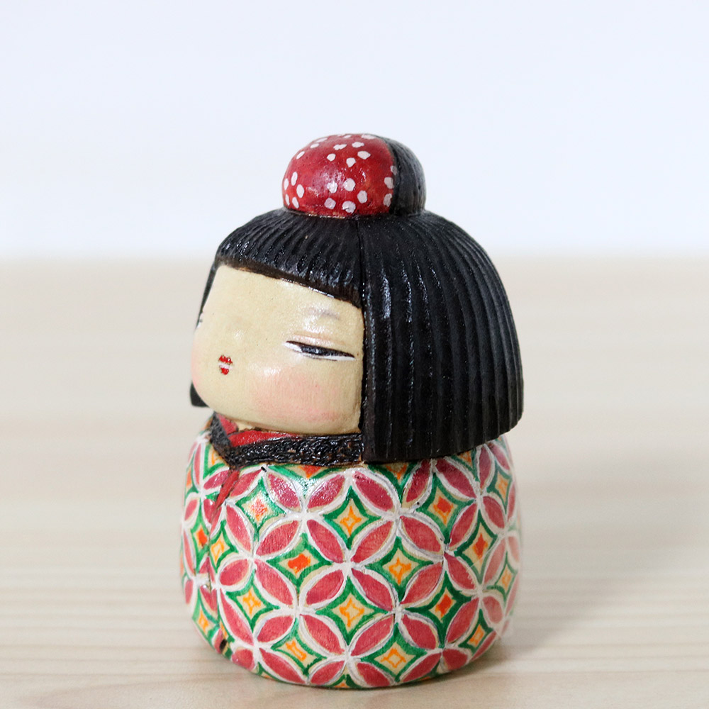 Ichiko Yahagi Creative Kokeshi Doll - Shinobu - Kokeshi Japan