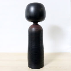 Masao Watanabe Vintage Kokeshi Doll Black Rose Back