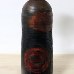 Masao Watanabe Vintage Kokeshi Doll Black Rose Body