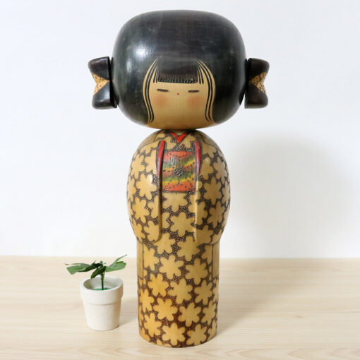 Kobayashi Inosuke Pigtails Japanese Kokeshi Doll