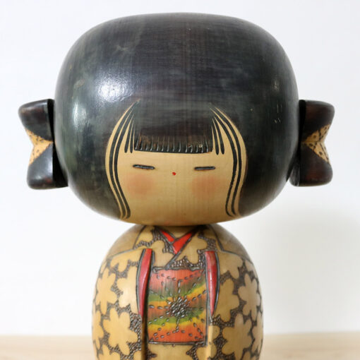 Kobayashi Inosuke Pigtails Kokeshi Doll Face