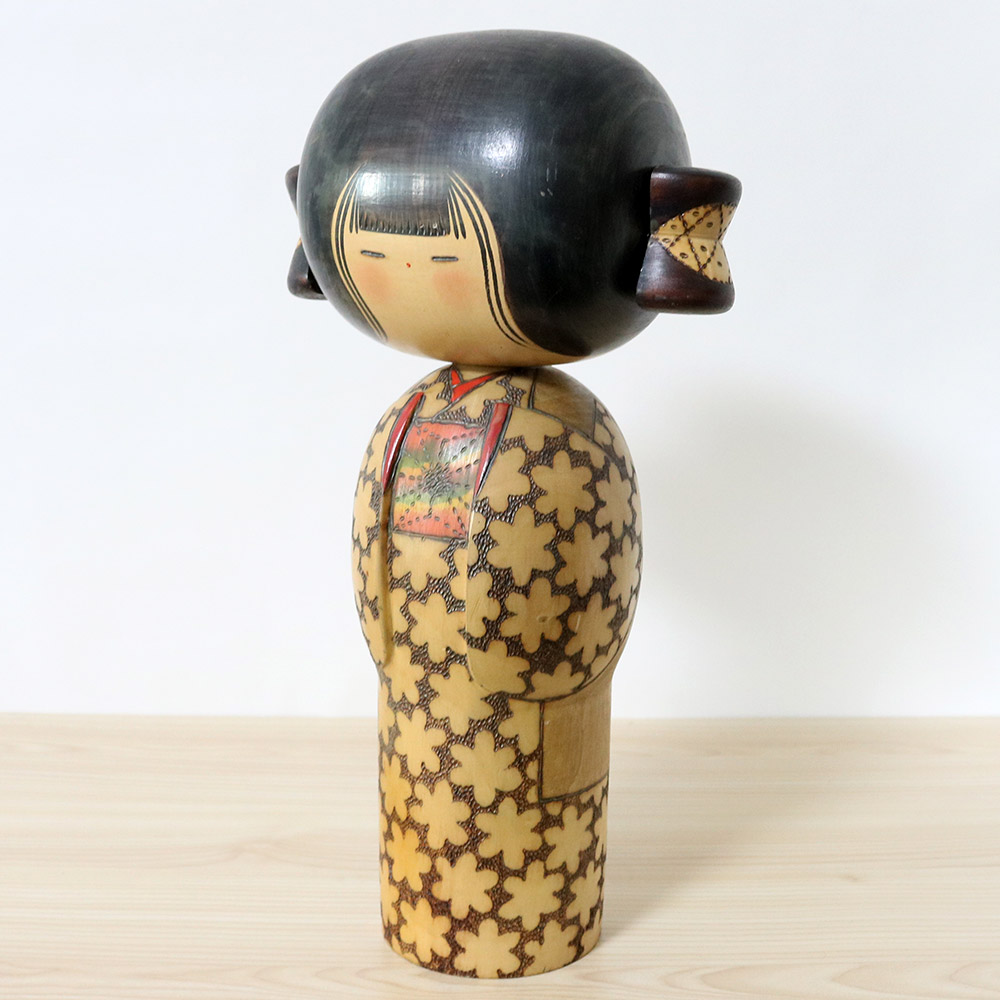 Kobayashi Inosuke Pigtails Kokeshi Doll - Kokeshi Japan