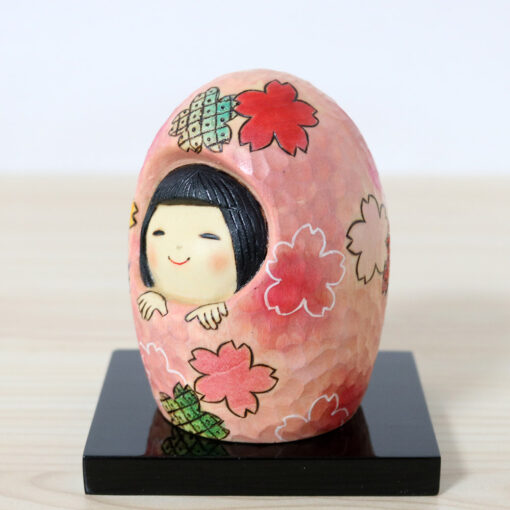 Tokumaru Etsuko Kokeshi Doll Sakura Left