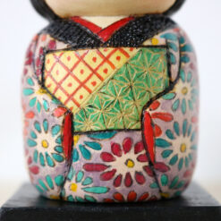 Creative Kokeshi Doll By Ichiko Yahagi Kaho Kimono Front