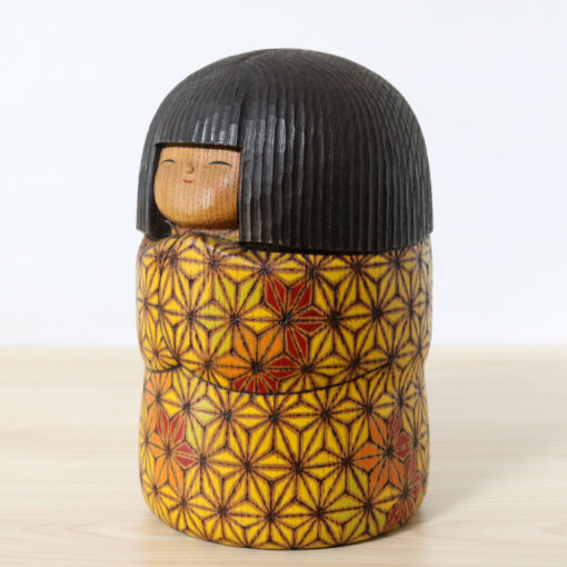 Fumio Tomidokoro Vintage Kokeshi Doll Happy Day Left