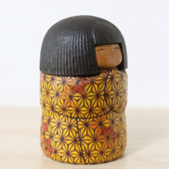 Fumio Tomidokoro Vintage Kokeshi Doll Happy Day Right