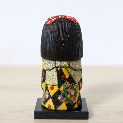 Ichiko Yahagi Origami Cranes Kokeshi Doll Back