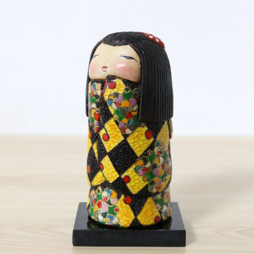 Ichiko Yahagi Origami Cranes Kokeshi Doll Left