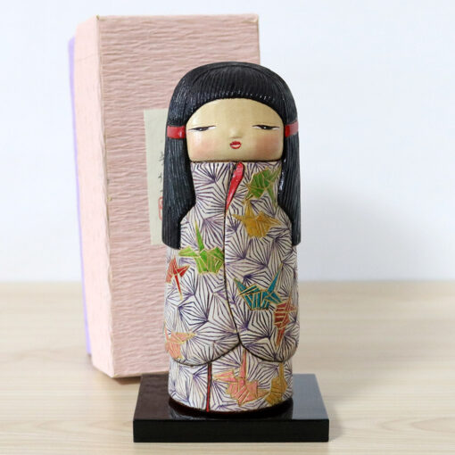 Ichiko Yahagi Origami Cranes Kokeshi Doll