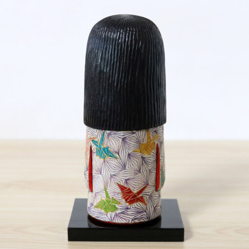 Ichiko Yahagi Origami Cranes Kokeshi Doll Back