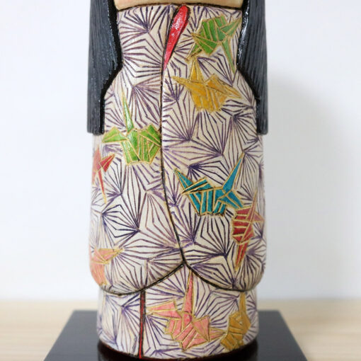 Ichiko Yahagi Origami Cranes Kokeshi Doll Kimono