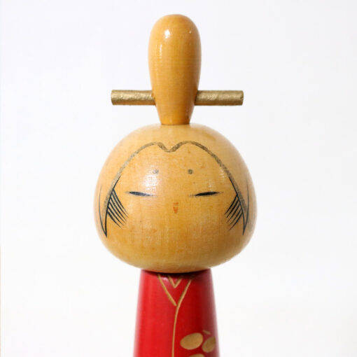 Issetsu Kuribayashi Vintage Kokeshi Doll Manju Face