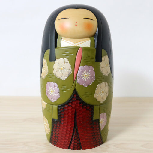 Kaoru Nozawa Vintage Kokeshi Doll Kisaragi Front