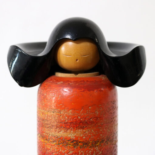 Katase Kaihei Tall Vintage Kokeshi Doll Face