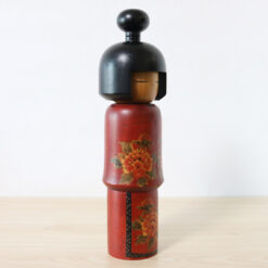 Sato Suigai Vintage Red Creative Kokeshi Doll Right