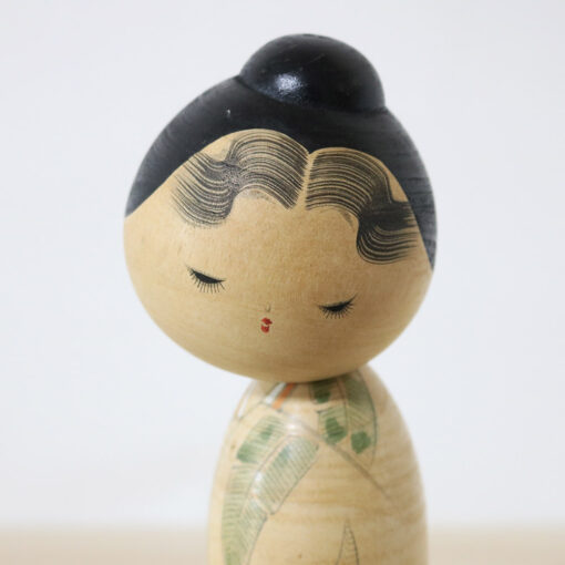 Sekiguchi Sansaku Vintage Kokeshi Doll Hajirai Face