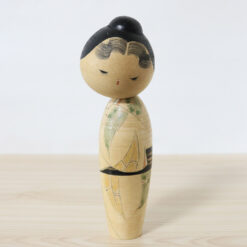 Sekiguchi Sansaku Vintage Kokeshi Doll Hajirai Front